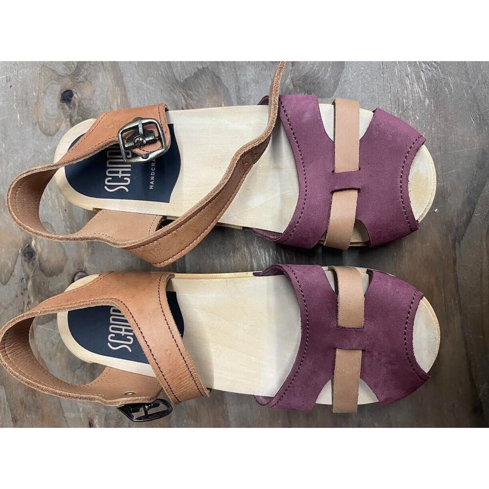 Scandic Leather Strap Back Sandal Size 37 Approx. Women's 7